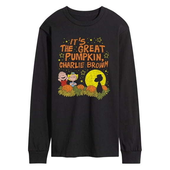 Peanuts - It's the Great Pumpkin - Men's Long Sleeve Graphic T-Shirt