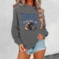 thumbnail image 4 of Football Team City Sweatshirts for Women Fall Winter Long Sleeve Crewneck Football Graphic Sweatshirt Pullover Tops, 4 of 5