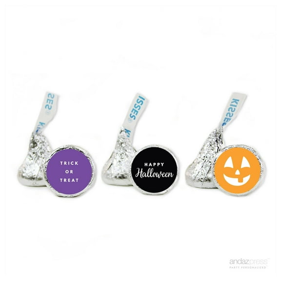 Halloween Trick or Treat Hershey´s Kisses Stickers, 216-Pack