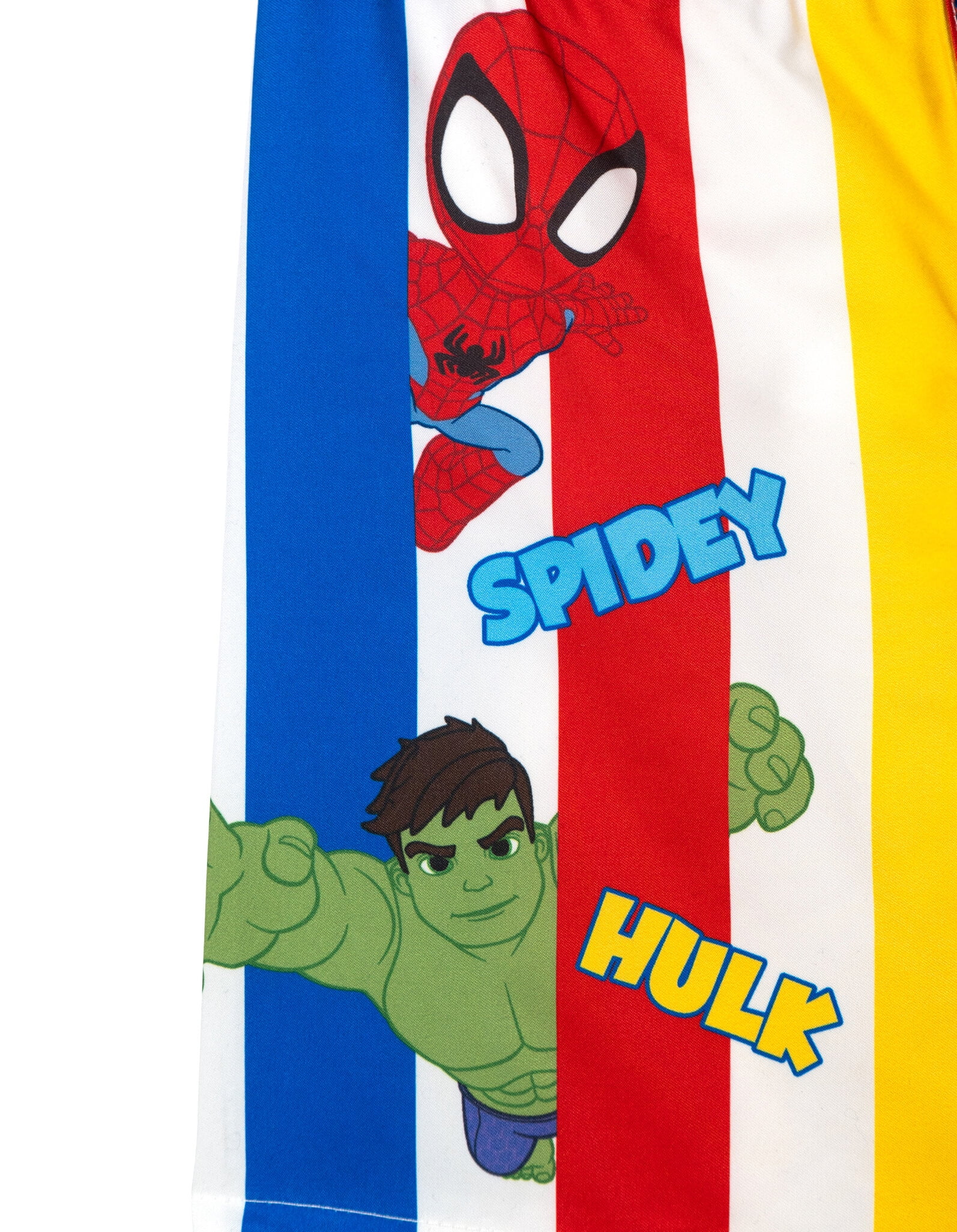 Marvel Spidey and His Amazing Friends Little Boys' Swimwear 2-Piece Rash Guard and Swim Trunks Set Spidey Hulk Multi