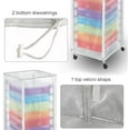 thumbnail image 5 of 10 Drawer Rolling Cart Cover, Not a Cart, Frosted Translucent PVC Cover, Keeping Shelf Away from Water Dust Pet Hair Paws Claws, Fit 13" W x 15" D x 34" H,Only Cover$$Office, 5 of 7
