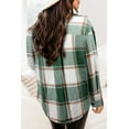 thumbnail image 4 of Rosvigor Flannel Shirts for Women Plaid Jackets Long Sleeve Shackets Womens Button Down Coats Warm Blouses, 4 of 7
