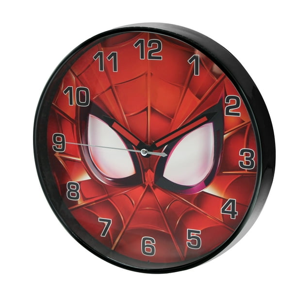 Marvel 10'' Quartz Spiderman Wall Clock, Red - Walmart Business