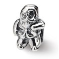 thumbnail image 1 of 925 Sterling Silver Charm For Bracelet Santa Claus Bead Holiday Celebration, 1 of 9