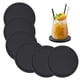 thumbnail image 1 of Posavasos de silicona, posavasos para bebidas, juego de 6 posavasos antideslizantes, resistente al calor, color negro, 1 of 8
