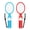 Red&Blue, variant on 2-Pack Nintendo Switch Tennis Rackets for Joy-Cons - Enhance Sports Gaming for Switch & OLED - Ergonomic Grip & Wrist Straps (Red & Blue)