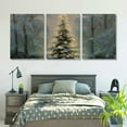 thumbnail image 6 of Rustic Farmhouse Christmas Tree Canvas Art - Vintage Winter Scene Wall Decor for Living Room, Bedroom, Office - No Battery Needed 12*16inch*3pcs, 6 of 6