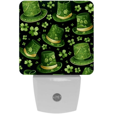

St. Patrick s Day LED Square Night Lights - Bedside Lighting Solution for a Soothing Ambience in Any Room - Energy Efficient and Sleek Design - Set of 2