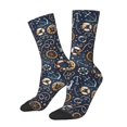 thumbnail image 1 of Fotbe Nautical Calcetas Largas con Estampado para Hombre y Mujer – Calcetas de Compresión Transpirables y Elásticas, Viajar y Uso Diario Talla 5-11, 1 of 6