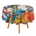 thumbnail image 3 of Adventure Time Round Tablecloth Print Decorative Table Cover Washable Table Cloths for Dining Party Picnic 36x36in, 3 of 8
