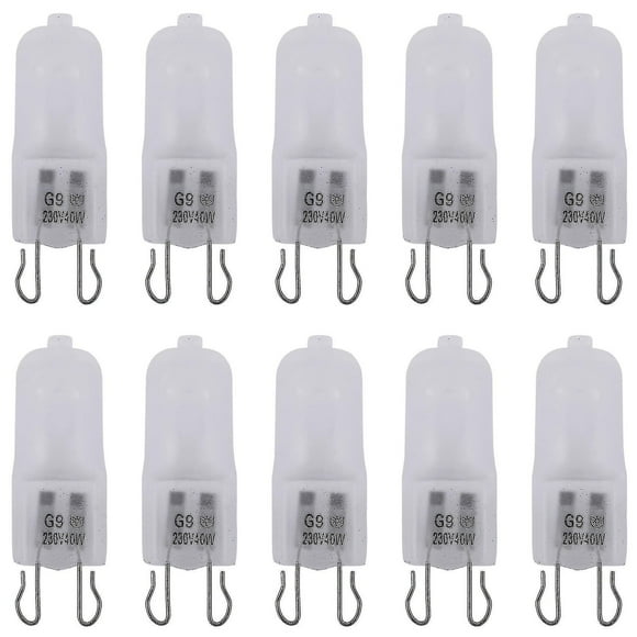 10x G9 Halon Warm Ed Bulb Lamp 40w 230v