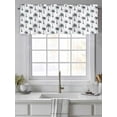 thumbnail image 4 of Tropical Coconut Tree Valances for Windows, Rod Pocket Kitchen Valance Curtains - Soft & Washable Small Window Treatment for Living Room,&nbsp;Bathroom, Summer, 54x18inch, 4 of 9
