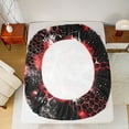 thumbnail image 5 of Homewish Dirt Bike 4 Pieces Queen Sheet Sets For Children Kids Teens,Abstract Red Honeycomb Ultra Soft Flat Sheet,Extreme Sport Queen Fitted Sheet,Breathable Home Decor, 5 of 7