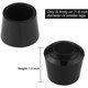 thumbnail image 2 of 50 Uds. Tapas Redondas Para Patas De Silla De 7/8 Pulgadas Cbtone, Cubiertas Antideslizantes De Goma Negra Para Pies De Mesa, Protectores Para Patas De Silla, 2 of 5