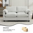 thumbnail image 3 of RIAFUN Loveseat Sofa, Modern 2 Seater Corduroy Sofa Couch for Living Room Bedroom Reading Room Office, Gray, 3 of 6