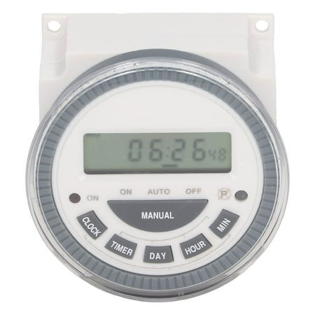 

Digital Programmable Timer Time Relay Accurate Control 24 12 Hour Clock Formats For Fan