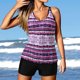 thumbnail image 5 of Conjunto de tankini con tiras en la espalda con estampado conservador para mujer Trajes de baño de dos piezas Traje de baño Fridja nalpqowj60652, 5 of 9