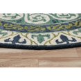 thumbnail image 5 of LR Home Wren 7' Round Green/Blue Bordered Medallion Indoor Area Rug, 5 of 7