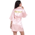 thumbnail image 7 of LYMAYTER Bridal Satin Robe‌ for Women's Short Rose Gold Bride Bridesmaid Wedding Party Robe S-2XL, 7 of 7