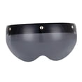 thumbnail image 3 of Visera para casco de motocicleta con 3 broches, abatible hacia arriba, protector de viento, visera protectora para casco Marrón claro, 3 of 9