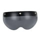 thumbnail image 3 of Visera para casco de motocicleta con 3 lentes a presión, protección para parabrisas, pantalla facial Marrón claro, 3 of 9