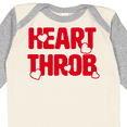 thumbnail image 4 of Inktastic Heart Throb (red) Boys or Girls Long Sleeve Baby Bodysuit, 4 of 5