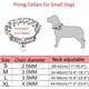 thumbnail image 4 of Collar de fuerza para perros cromado, collar de entrenamiento ajustable para mascotas, collar de perro de acero inoxidable con punta de goma(Plata-S) JM, 4 of 5