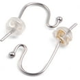 thumbnail image 5 of 40 Pieces Earring Safety Backs Hypoallergenic Stud Earring Stoppers Covered by Silicone,Gold & Silver, 5 of 7