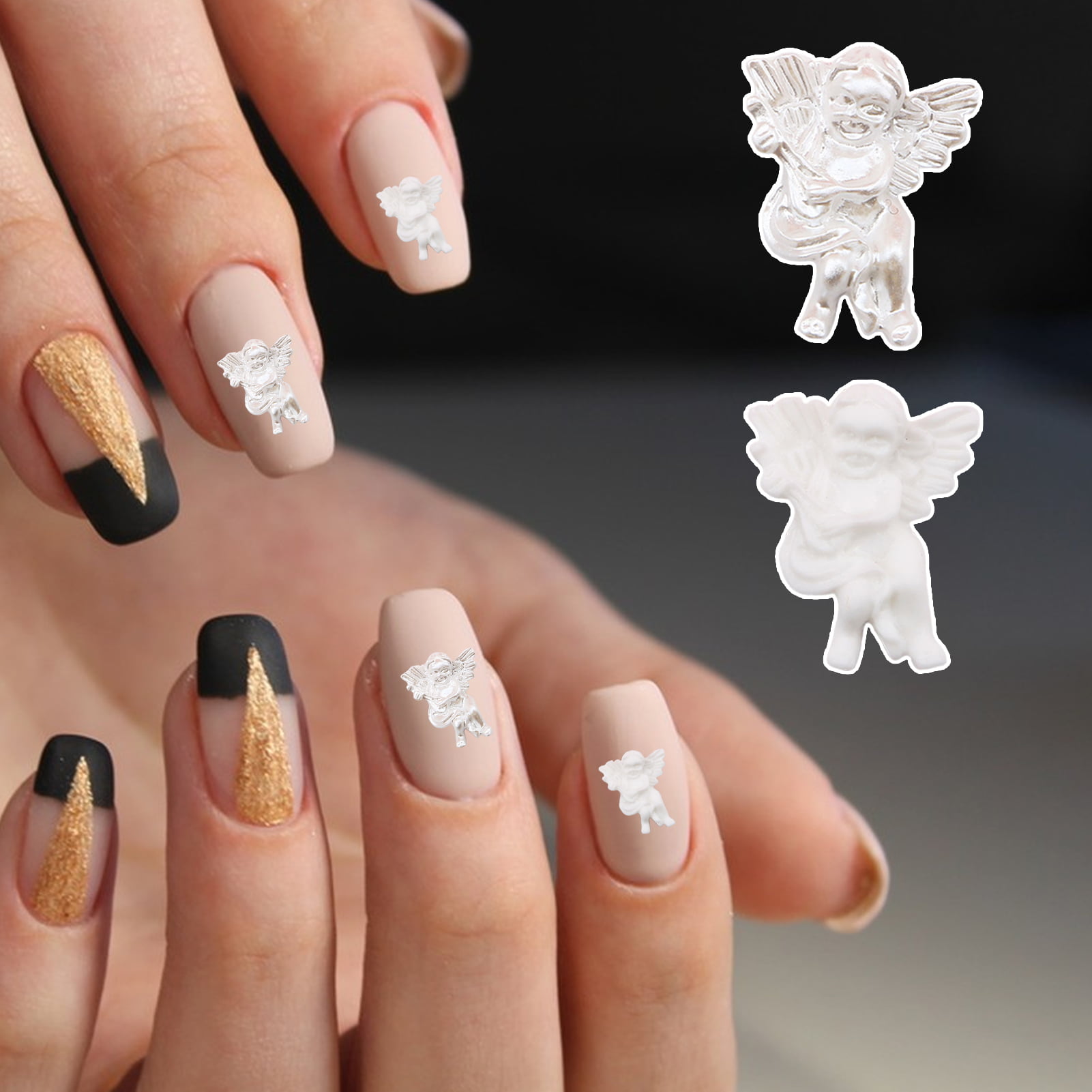 23 Unique Angel Nail Designs Will Make You Whimsical