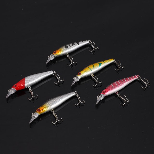 Cebo De Pesca Artificial Profesional Plástico Minnow Artificial Realista Cebos Pesca Señuelos Duros Tackle AccesorioB ANGGREK Otros
