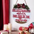thumbnail image 4 of Visland Classic Door Sign Weather-resistant Density Board Front Door Christmas Wreath for Home, 4 of 8
