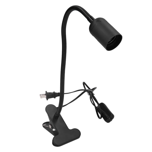 Portalámparas de Libro Jadeshay Portalámparas con Clip E27/E26 Mesa Ajustable 360 Grados