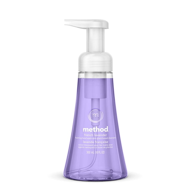 Method Jabón de manos espumoso Fórmula biodegradable de lavanda francesa 10 onzas líquidas (paquete de 1)