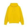 thumbnail image 2 of MAWCLOS Men Hooded Sweatshirt Long Sleeve Hoodies Drawstring Sweatshirts Thick Fall Solid Color Hoodie Tops Yellow XS, 2 of 3