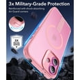 thumbnail image 7 of For Apple iPhone 17 Pro Kickstand Case Magnetic Frosted TPU Slim Shockproof Protective Phone Cover [Purple], 7 of 7