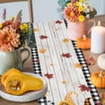 thumbnail image 4 of Fall Gnome Pumpkin Table Runner, Autumn Thanksgiving Kitchen Dining Table Decoration for Home Party Decor 13x108 Inches, 4 of 9