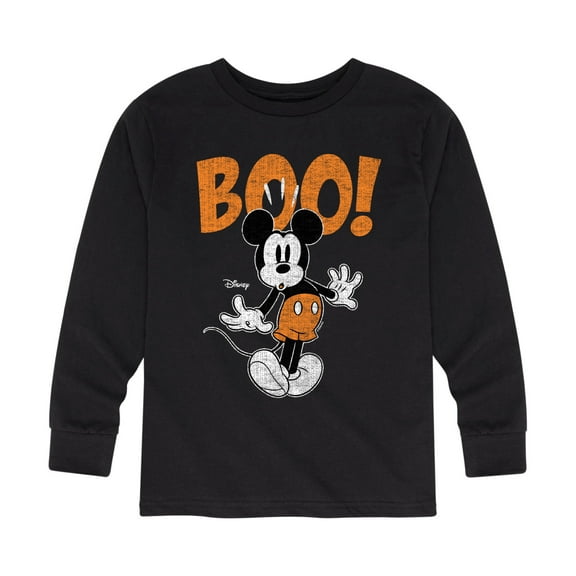 Mickey & Friends - Spiderweb Logo - Toddler And Youth Long Sleeve Graphic T-Shirt