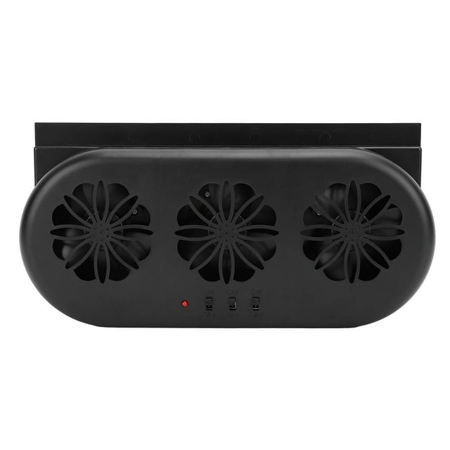 Ventilador de Coche Energía Solar Ventilador Escape Coche Con Energía Solar Tres Salidas Aire Radiador Ventilacia Aire Ventana Coche Refrigeración Ventilatura Solar