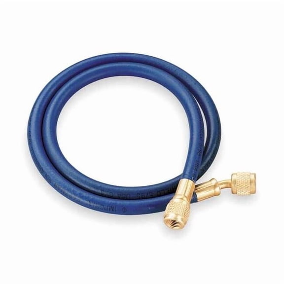 Imperial Low Side Hose, 0°, 1/4" Female, Brass Fitting Material Blue   803-MRB