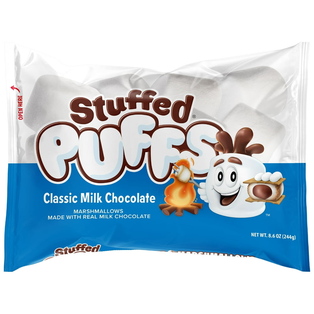 Stuffed Puffs Classic Milk Chocolate Filled Marshmallow, 8.6 Oz