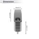 thumbnail image 4 of Gancho colgante para motocicleta Forma de L Soporte para casco de motocicleta Equipaje para scooters bicicletas Tono titanio 46mm de longitud, 4 of 7