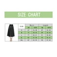 thumbnail image 6 of Clearance! Lisingtool Skirts for Women Skirt Skirts Faux Leather Waist Color Solid Womens Long A Line High Skirt Promotion Sale, 6 of 9