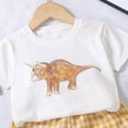 thumbnail image 4 of TMOYZQ Baby Boys Girls Outfits Cotton Short Sleeve Cute Print T-shirt Plaid Shorts Toddler Casual Beach Outfit Summer Clothes, 4 of 5