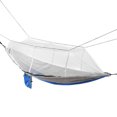 thumbnail image 2 of Hamaca para acampar portátil, liviana, con correas para árboles, color azul real y gris, con mosquitero, 2 of 8