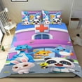 thumbnail image 1 of Babybus Autobús Bebé Conjunto de sábanas temático, trío de piezas, cómodo y amigable con la piel, diseño único, regalo de decoración para el hogar para familiares, amigos y fans,140cm *210cm, 1 of 6
