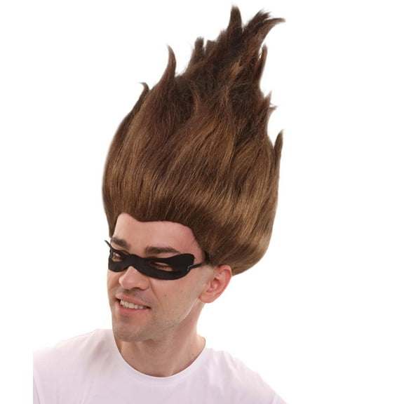 HPO Animated Movie Supervillain Wig , Troll Wig , Premium Breathable Capless Cap