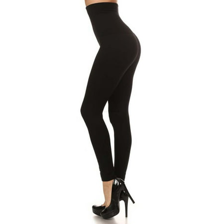 Premium Women Thick High Waist Tummy Compression Slimming Leggings French Terry