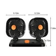 Fufafayo Savings Car Fan With 6 Fan Blades, Electric 2 Speed Cooling