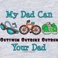thumbnail image 2 of CafePress - Dad Triathlete Triathlon Infant Bodysuit - Cute Infant Bodysuit Baby Romper - Size Newborn - 24 Months, 2 of 3