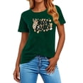 thumbnail image 4 of Mujeres Manga Corta de Verano Tops Pascua Impresa Cuello Redondo, Blusa de Moda Casual para la Primavera, 4 of 5